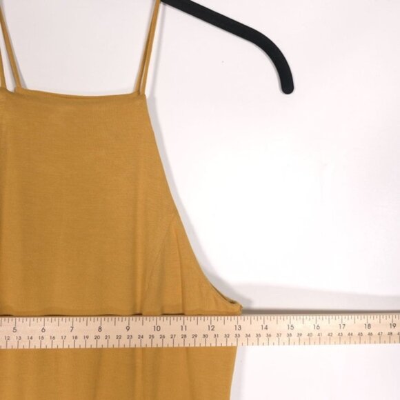 House of Harlow 1960 x Revolve Gold Rya Mini Dress SMALL Tie Waist‎ Soft Rayon - Picture 6 of 11
